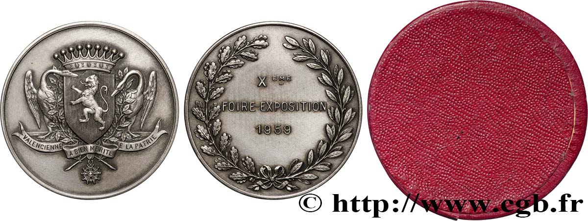 FUNFTE FRANZOSISCHE REPUBLIK Médaille, 10e Foire-Expositioninternet fVZ