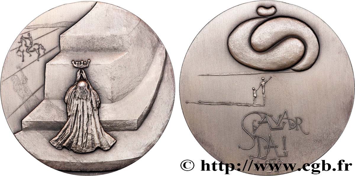 ARTISTES : GRAVEURS, PEINTRES, SCULPTEURS Médaille, Salvator Dali VZ