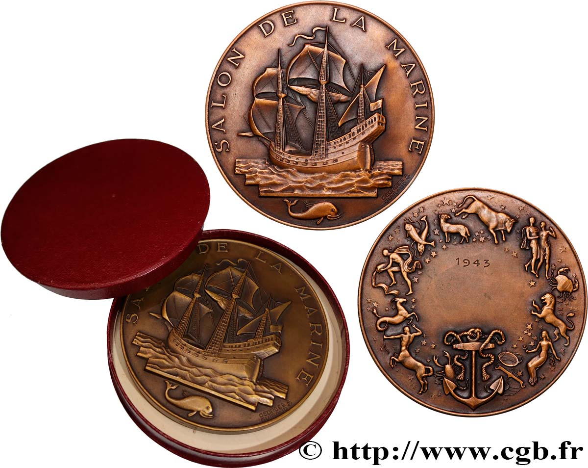 ETAT FRANÇAIS Médaille, Salon de la Marine fVZ