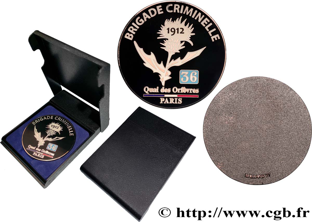 CINQUIÈME RÉPUBLIQUE Médaille, Brigade criminelle SUP