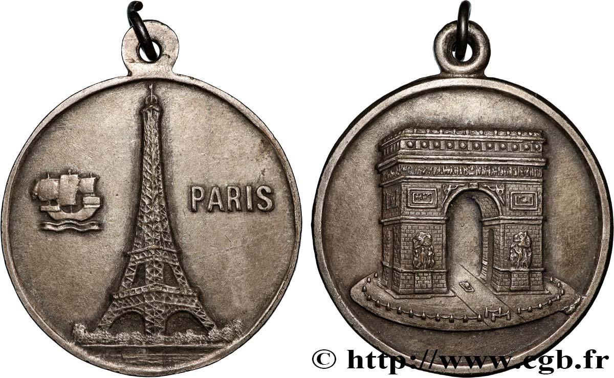 MÉDAILLES TOURISTIQUES Médaille, Paris TTB+