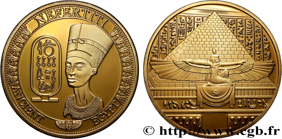 EGIPTO Médaille, Néfertiti Prueba