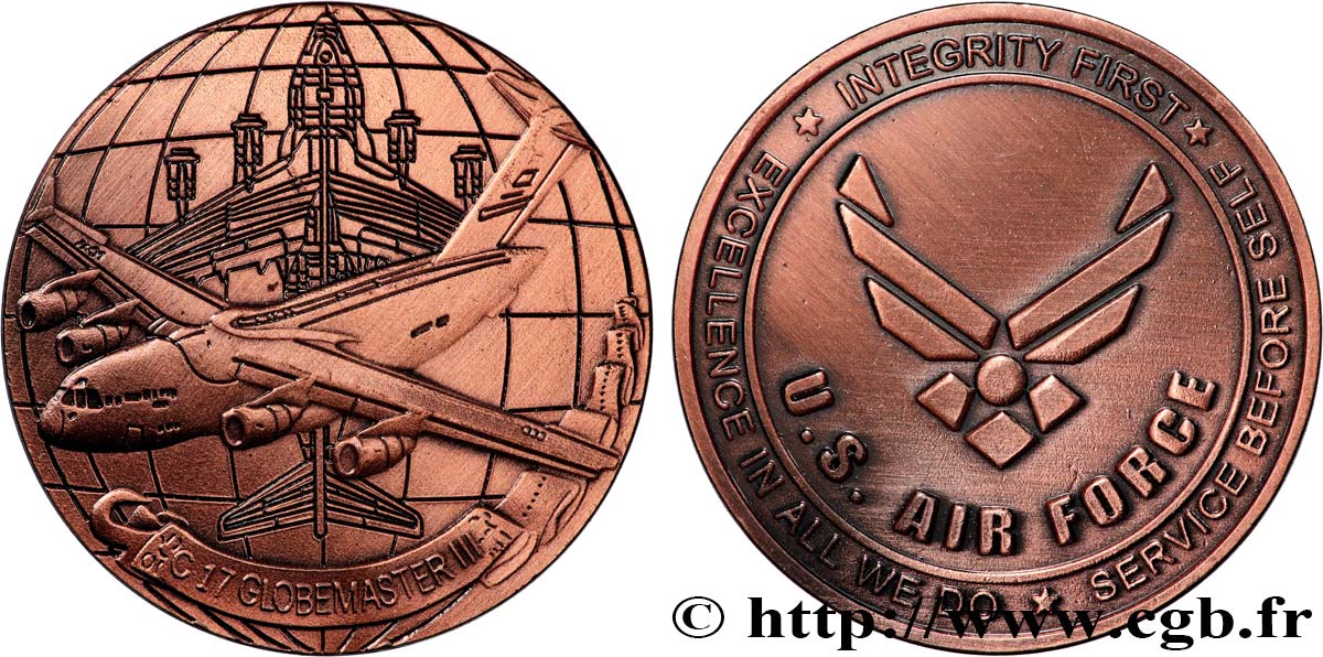 ÉTATS-UNIS D AMÉRIQUE Médaille, Armée de l’air MS/SPL