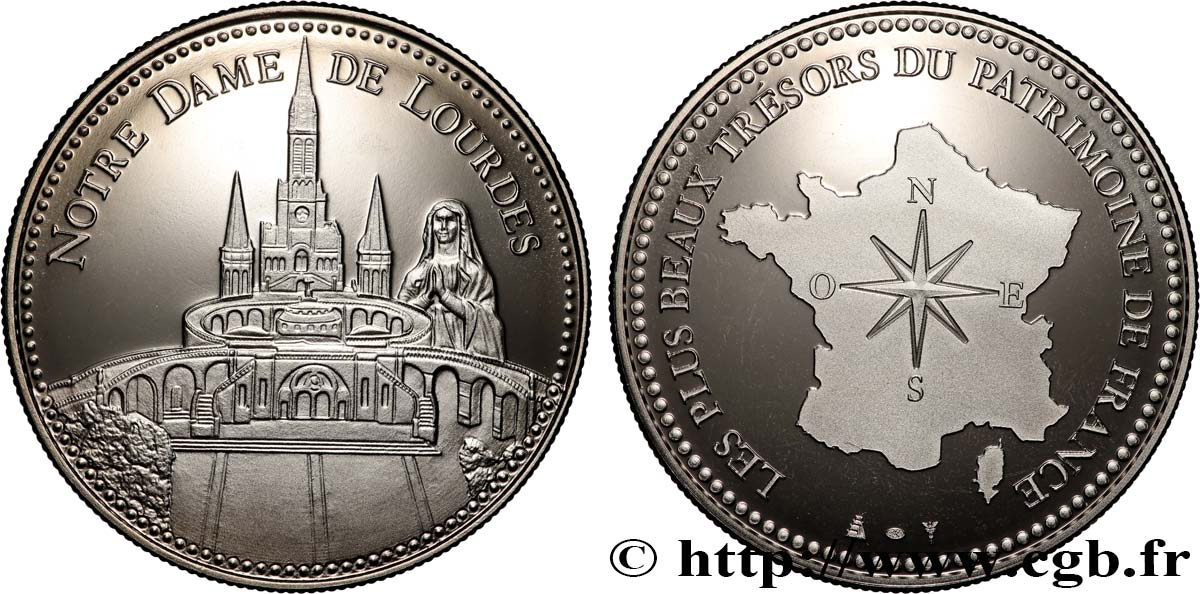 BUILDINGS AND HISTORY Médaille, Notre Dame de Lourdes fST