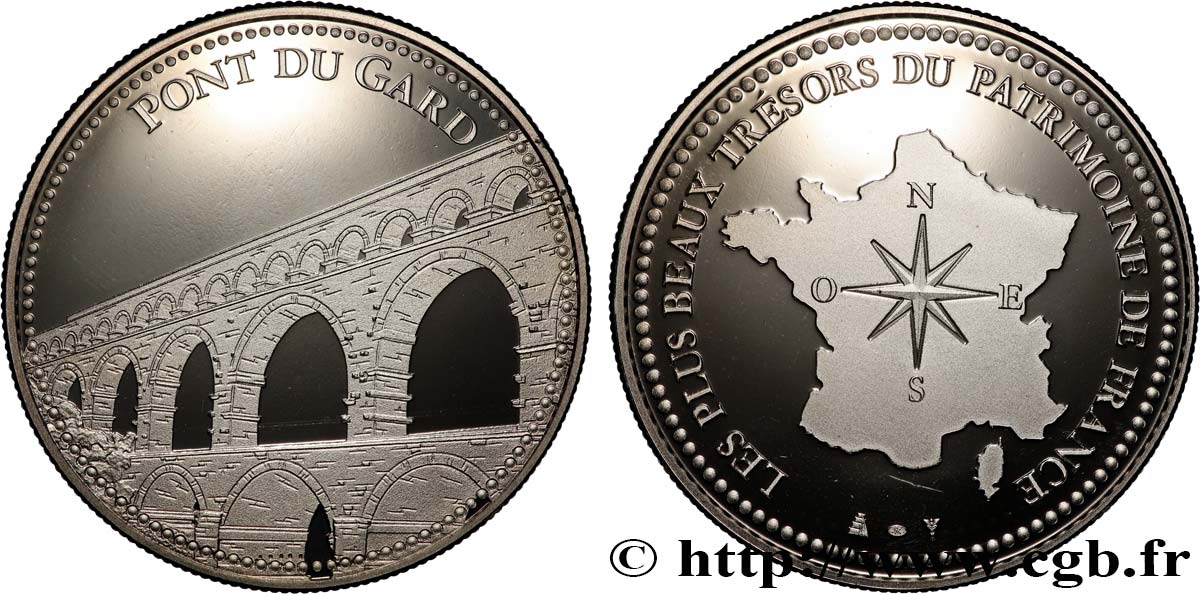 MONUMENTS ET HISTOIRE Médaille, Pont du Gard SPL