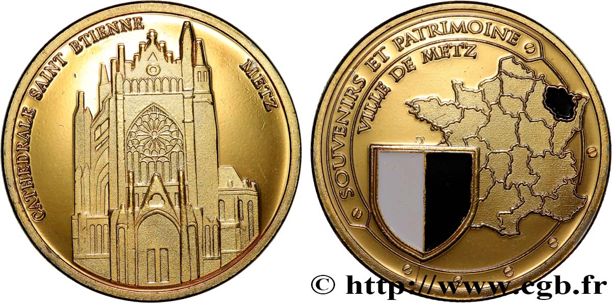 MÉDAILLES TOURISTIQUES Médaille, Ville de Metz SPL