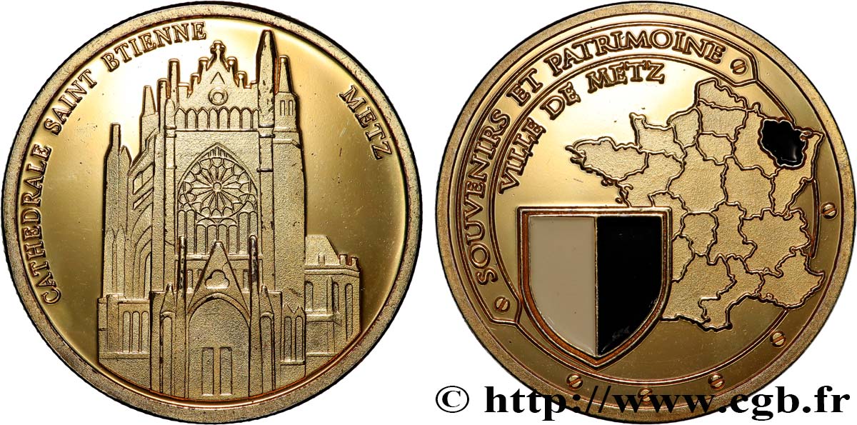 MÉDAILLES TOURISTIQUES Médaille, Ville de Metz SUP