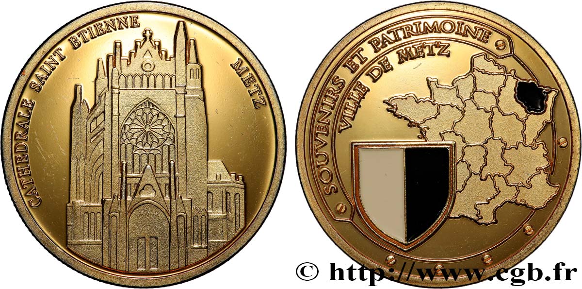 MÉDAILLES TOURISTIQUES Médaille, Ville de Metz SPL