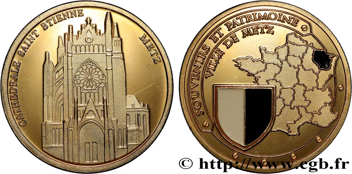 MÉDAILLES TOURISTIQUES Médaille, Ville de Metz SPL