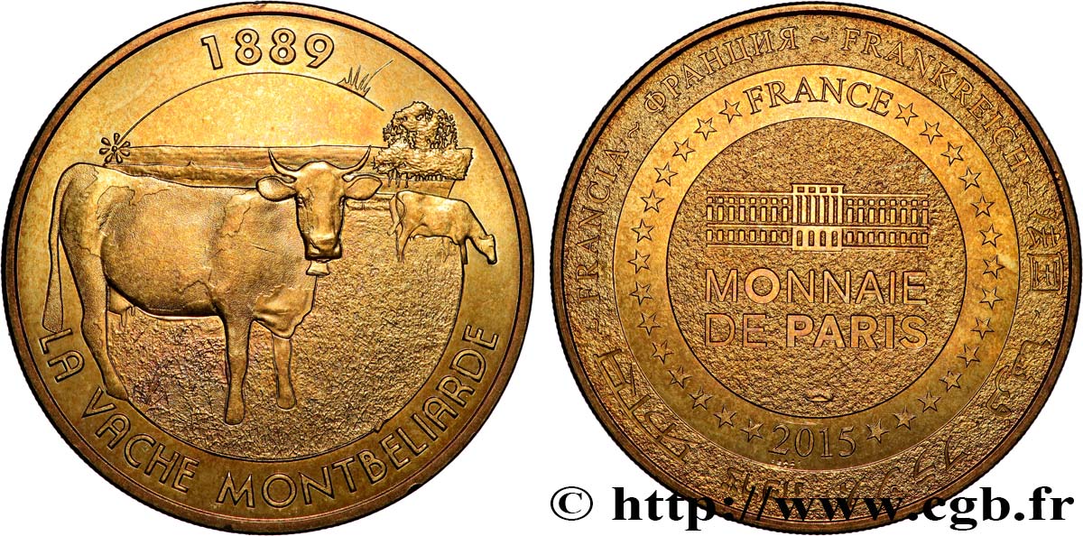 MONNAIE DE PARIS Médaille, La vache Montbeliarde SPL