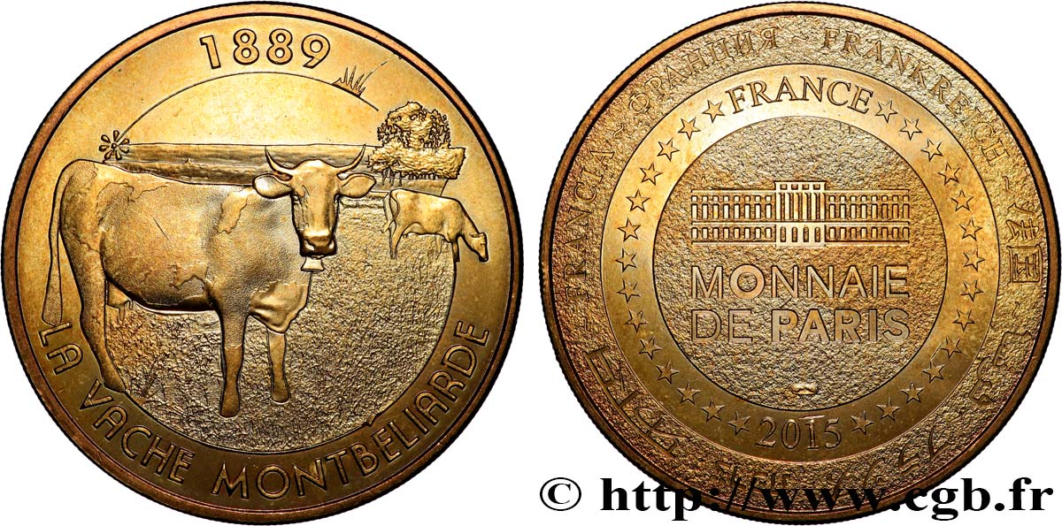 MONNAIE DE PARIS Médaille, La vache Montbeliarde SPL