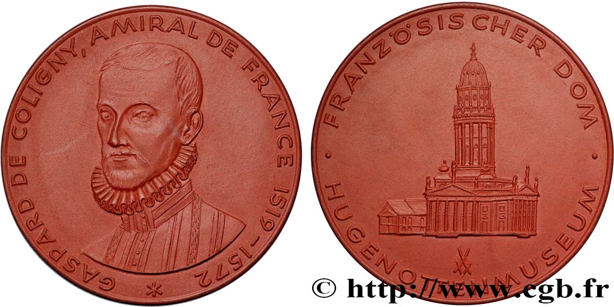 FUNFTE FRANZOSISCHE REPUBLIK Médaille, Gaspard de Coligny VZ