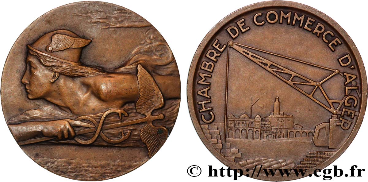 CHAMBERS OF COMMERCE Médaille, Chambre de commerce d’Alger XF