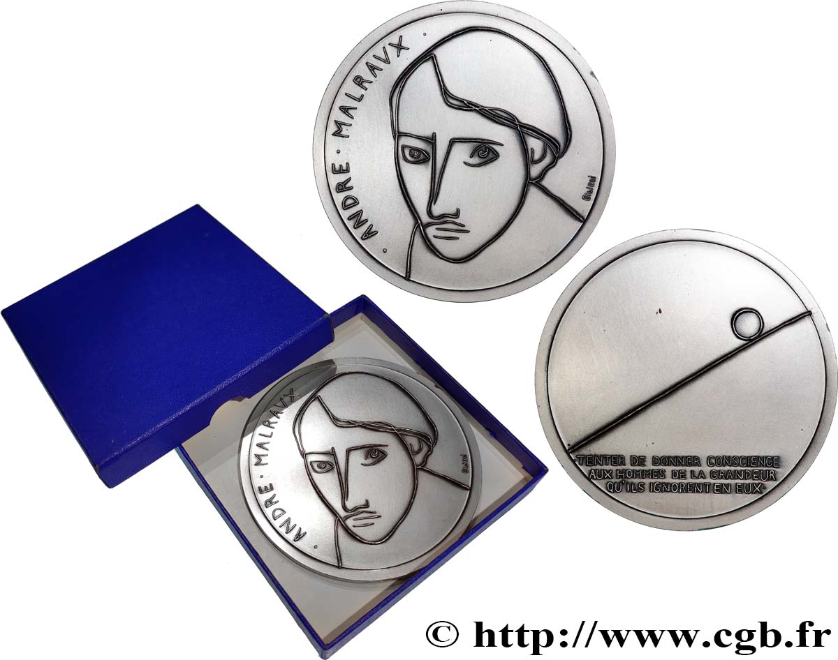 QUINTA REPUBBLICA FRANCESE Médaille, André Malraux, n°37 q.SPL