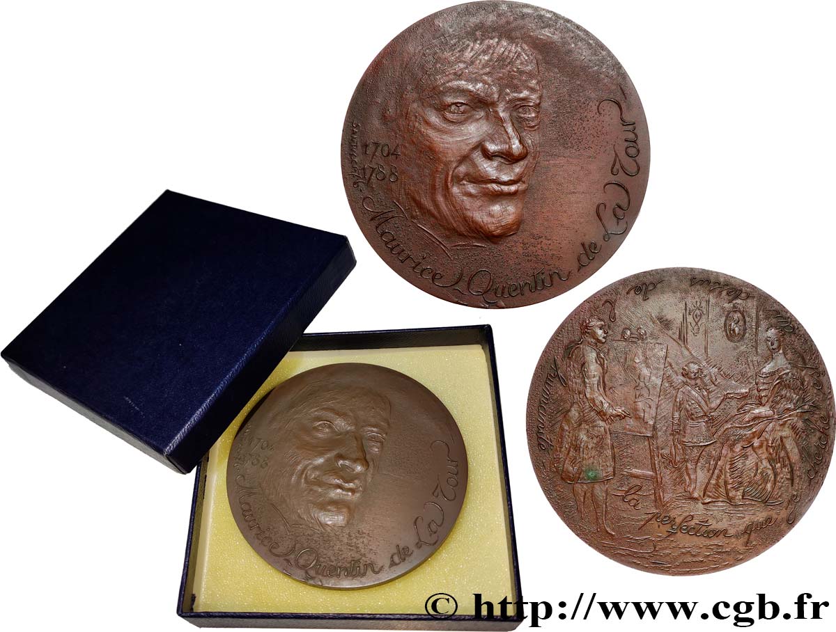 ARTISTS : MUSICIANS, PAINTERS, SCULPTORS Médaille, Maurice-Quentin de la Tour AU