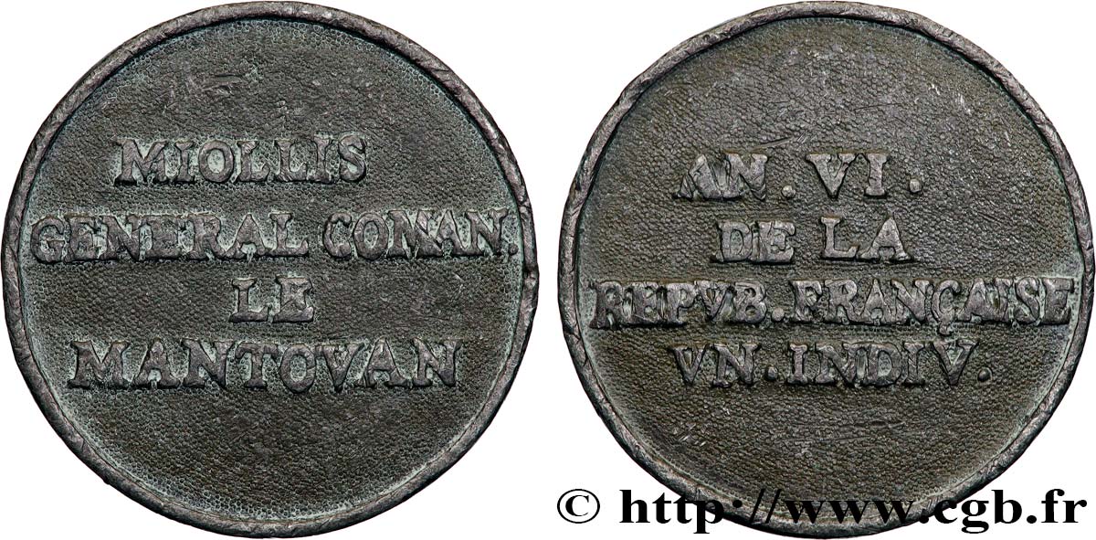 DIRECTORIO Médaille, Sextus-Alexandre-François Miollis BC+