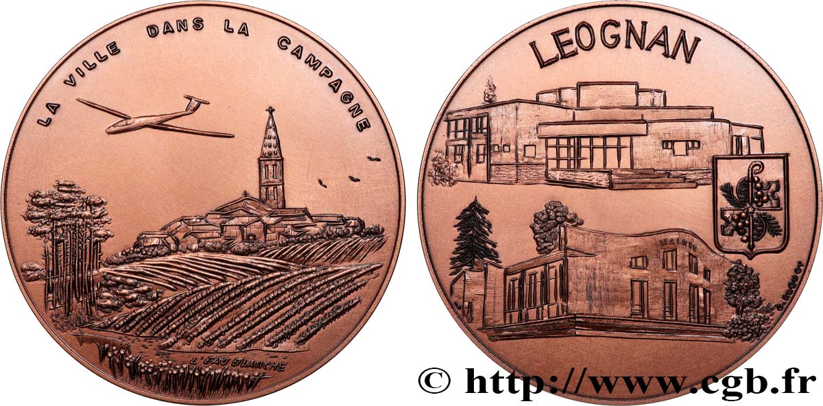 CINQUIÈME RÉPUBLIQUE Médaille, Leognan SPL