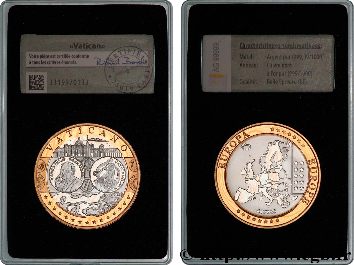 QUINTA REPUBLICA FRANCESA Médaille, Europe, Cité du Vatican SC