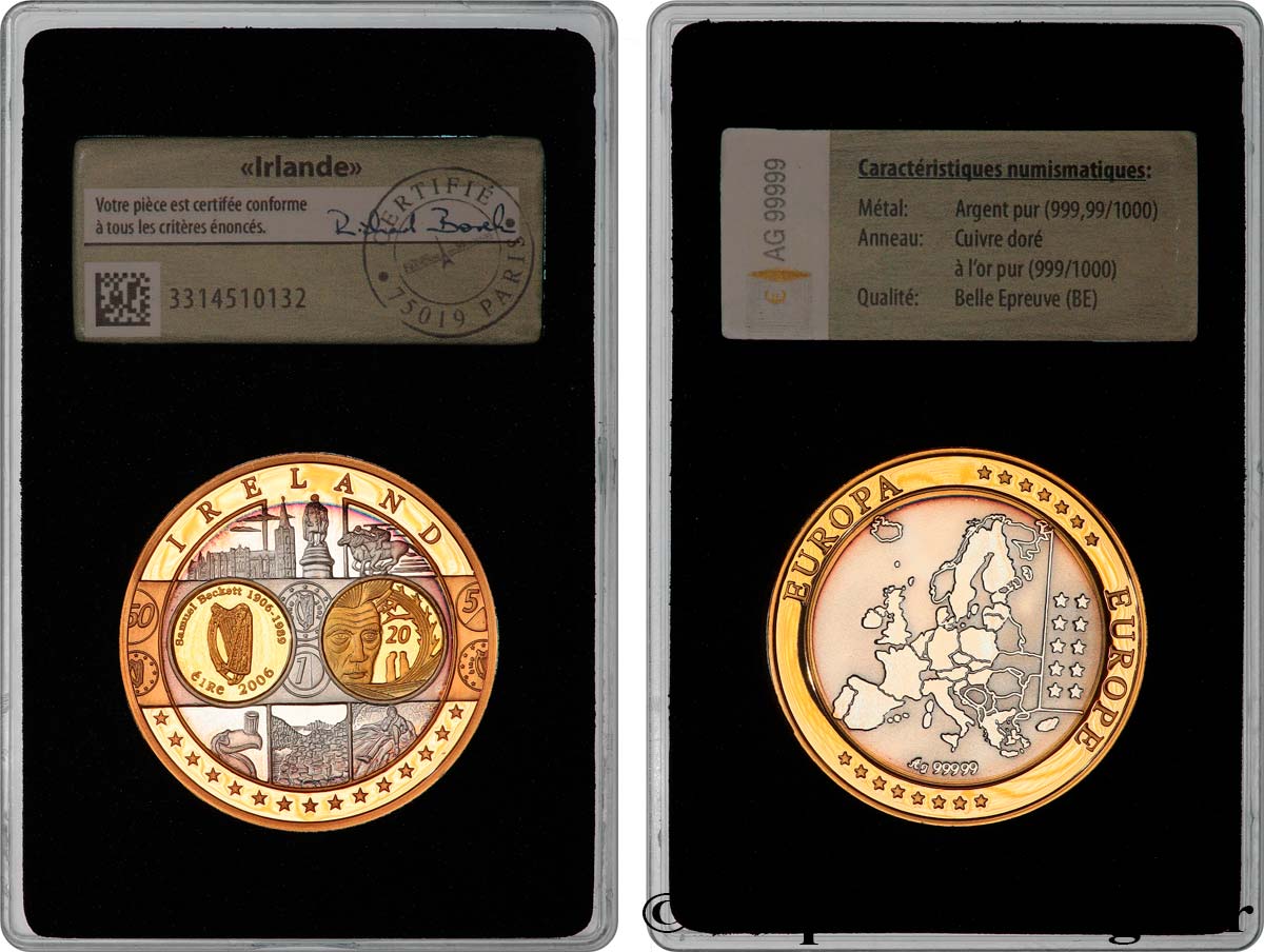 CINQUIÈME RÉPUBLIQUE Médaille, Europe, Irlande SPL