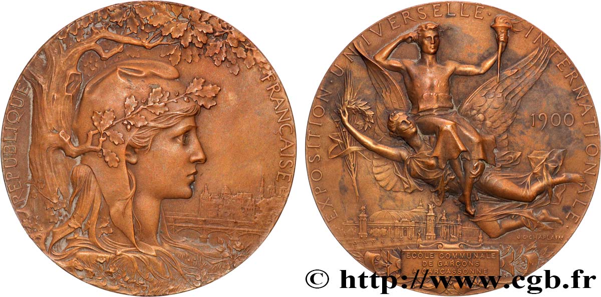 DRITTE FRANZOSISCHE REPUBLIK Médaille, Exposition universelle internationale SS