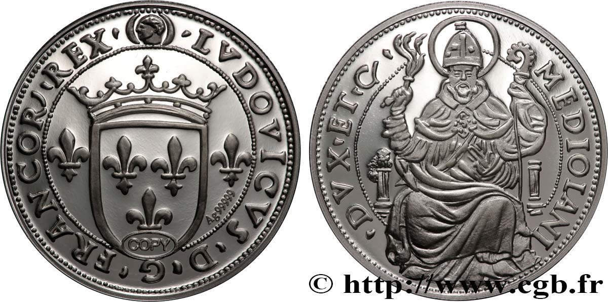 QUINTA REPUBLICA FRANCESA Médaille, Gros royal de six sous, copie SC