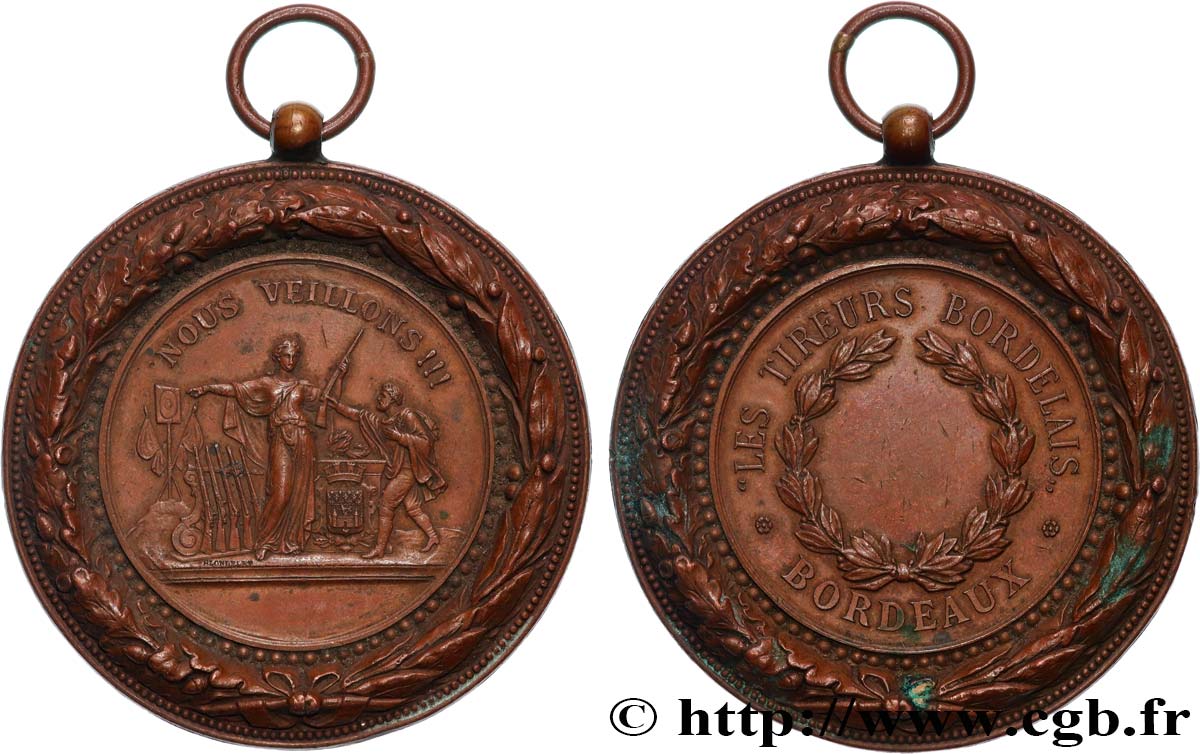 TIR ET ARQUEBUSE Médaille, Tireurs bordelais MBC