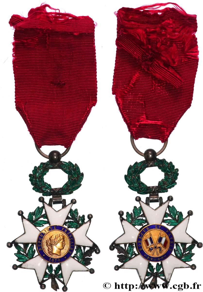 TERCERA REPUBLICA FRANCESA Légion d’Honneur - Chevalier MBC