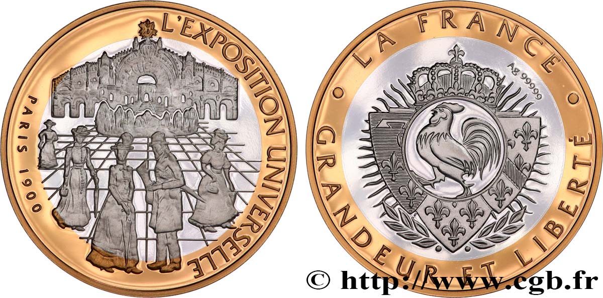 FUNFTE FRANZOSISCHE REPUBLIK Médaille, L’Exposition universelle de 1900 fST