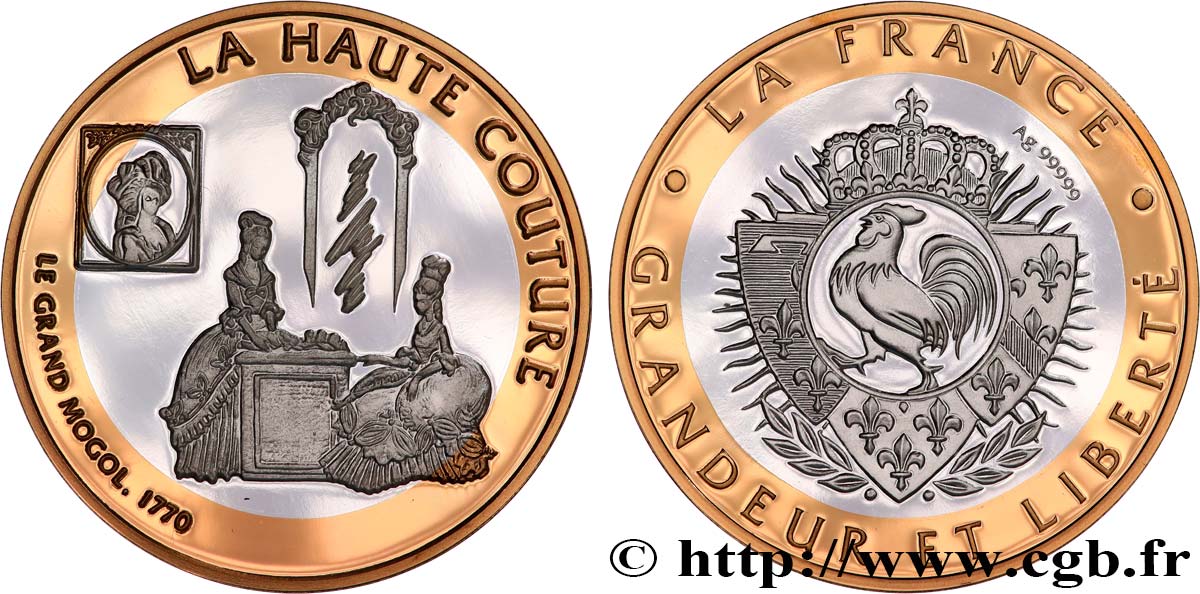 FUNFTE FRANZOSISCHE REPUBLIK Médaille, La haute couture fST