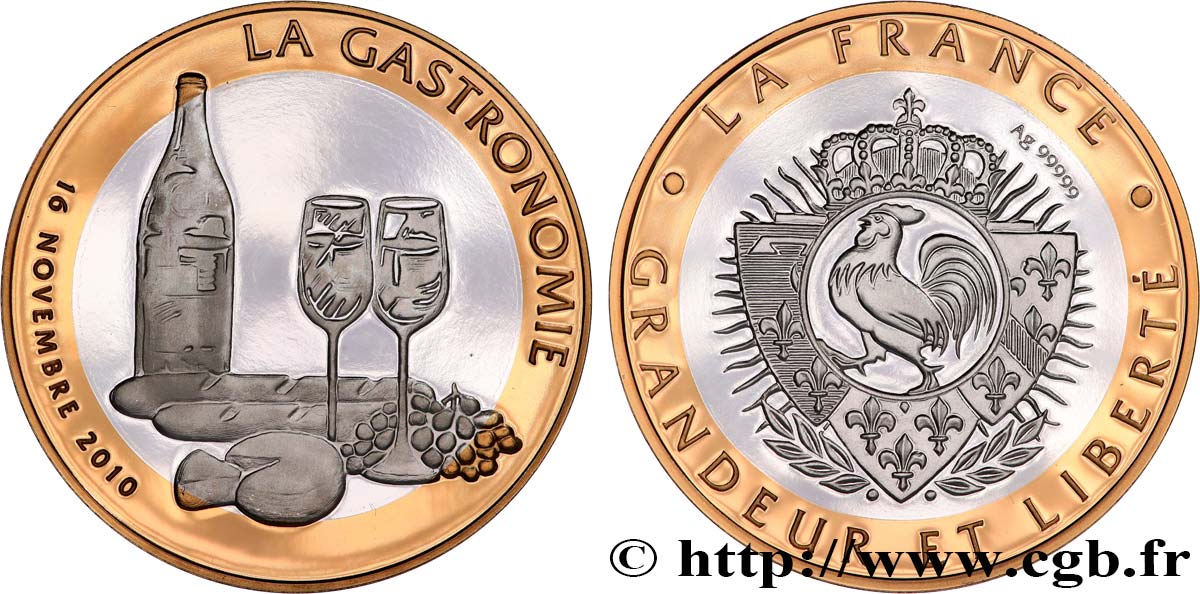 V REPUBLIC Médaille, La gastronomie MS