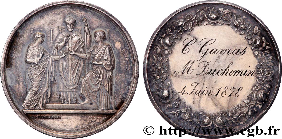 AMOUR ET MARIAGE Médaille de mariage XF