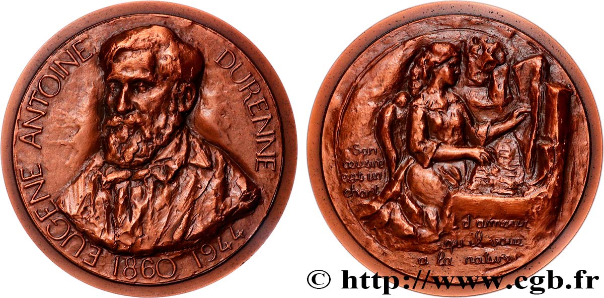 ARTISTS : MUSICIANS, PAINTERS, SCULPTORS Médaille, Eugène Antoine Durenne, n°9 AU