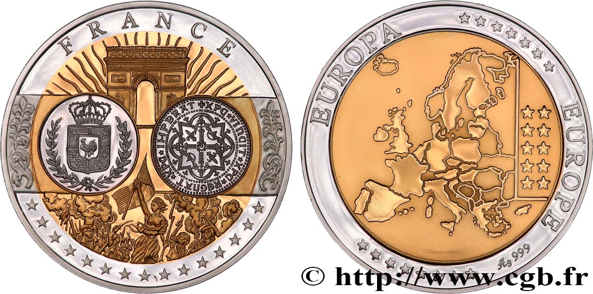 FUNFTE FRANZOSISCHE REPUBLIK Médaille, Europe, France fST