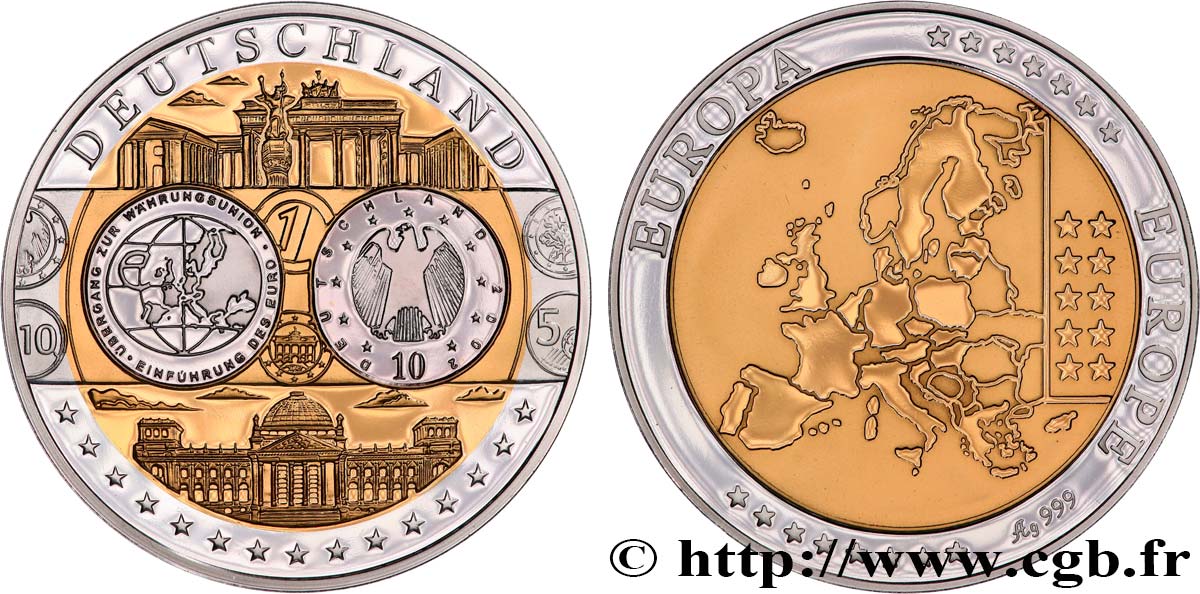 QUINTA REPUBLICA FRANCESA Médaille, Europe, Allemagne SC