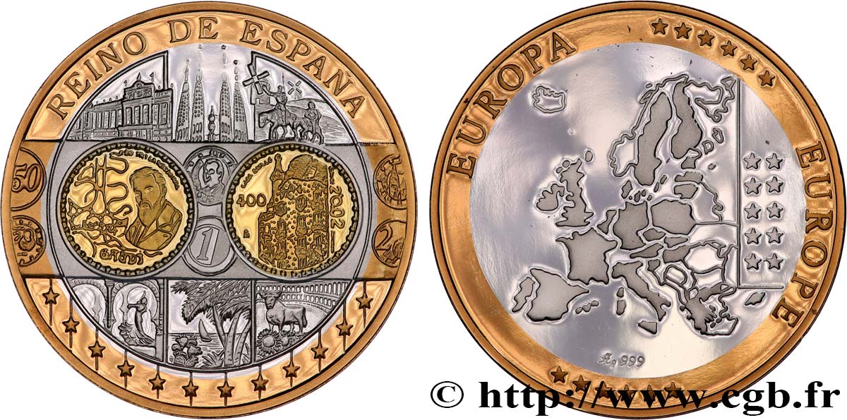 QUINTA REPUBLICA FRANCESA Médaille, Europe, Espagne SC