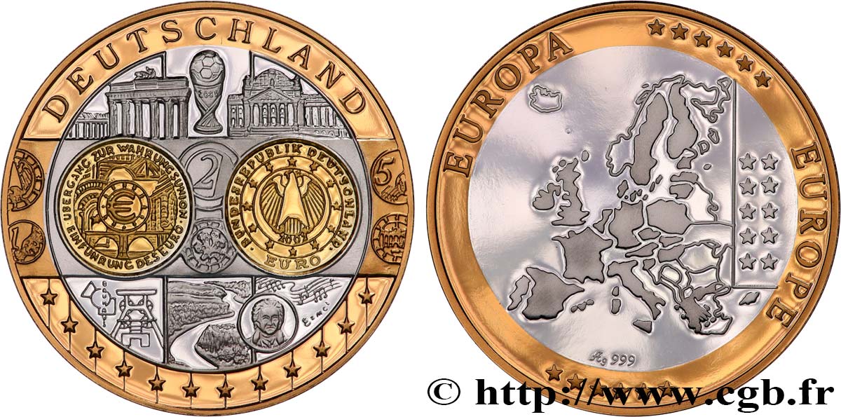 QUINTA REPUBLICA FRANCESA Médaille, Europe, Allemagne SC