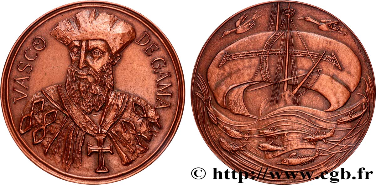 FUNFTE FRANZOSISCHE REPUBLIK Médaille, Vasco de Gama, n°18 VZ