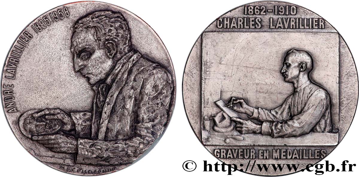 ARTISTS : MUSICIANS, PAINTERS, SCULPTORS Médaille, André Lavrillier, n°1 AU