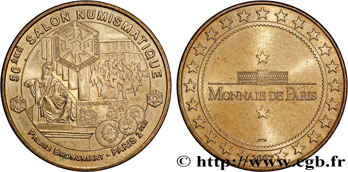 MÉDAILLES TOURISTIQUES Médaille, 50e Salon numismatique TTB+