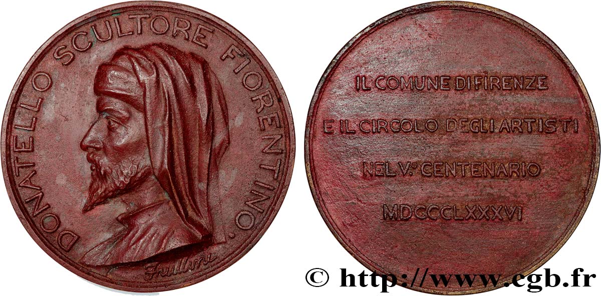 ARTISTS : ENGRAVORS, PAINTERS, SCULPTORS Médaille, Donatello AU/XF