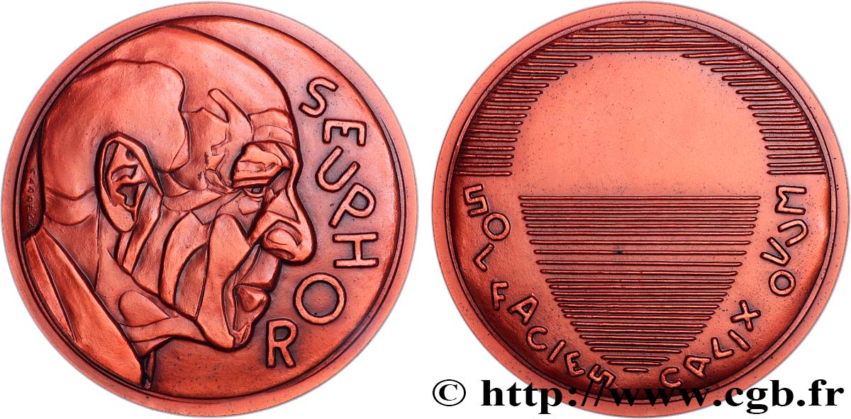 ARTISTS : MUSICIANS, PAINTERS, SCULPTORS Médaille, Michel Seuphor, n°2 AU