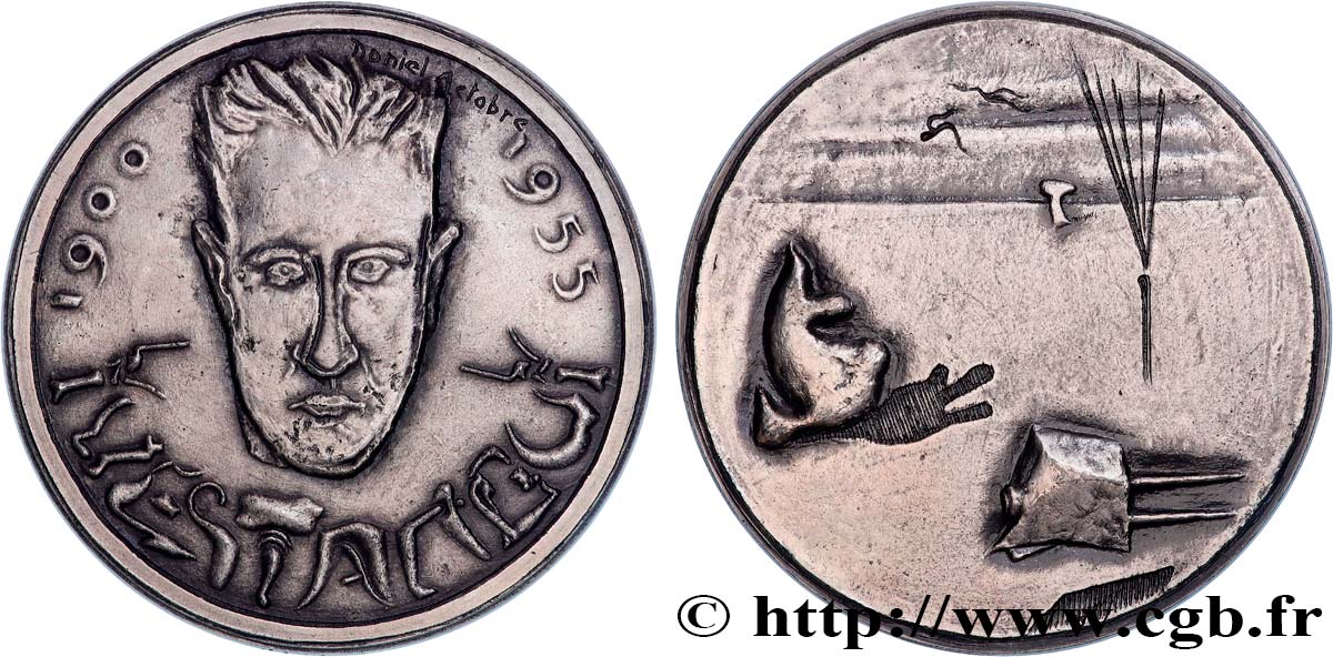 ARTISTS : ENGRAVORS, PAINTERS, SCULPTORS Médaille, Yves Tanguy, n°2 AU