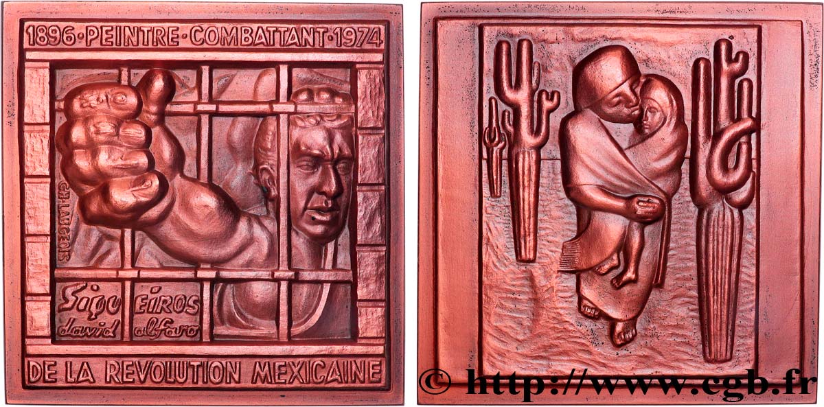 ARTISTES : MUSICIENS, PEINTRES, SCULPTEURS Médaille, David Alfaro Siqueiros, n°4 SUP