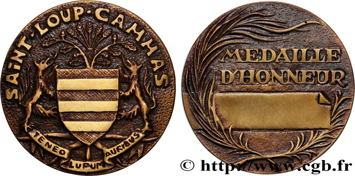 PRIX ET RÉCOMPENSES Médaille d’honneur TTB