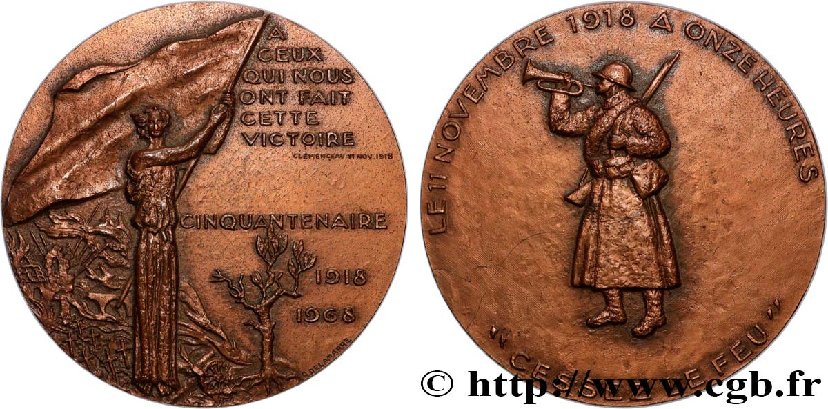 QUINTA REPUBLICA FRANCESA Médaille, Cinquantenaire de la victoire MBC+