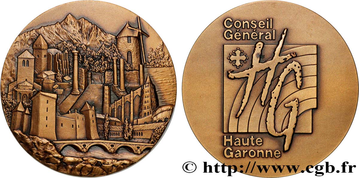 CONSEIL GÉNÉRAL, DÉPARTEMENTAL OU MUNICIPAL - CONSEILLERS Médaille, Conseil Général de Haute Garonne EBC