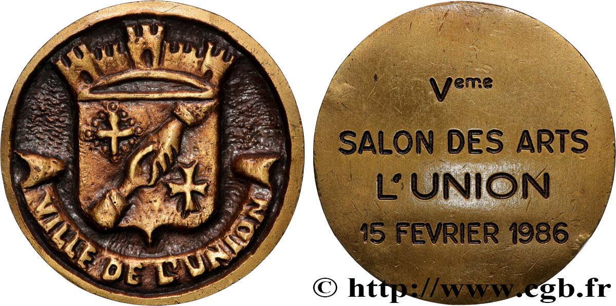 FUNFTE FRANZOSISCHE REPUBLIK Médaille, Ve Salon des Arts SS/fSS