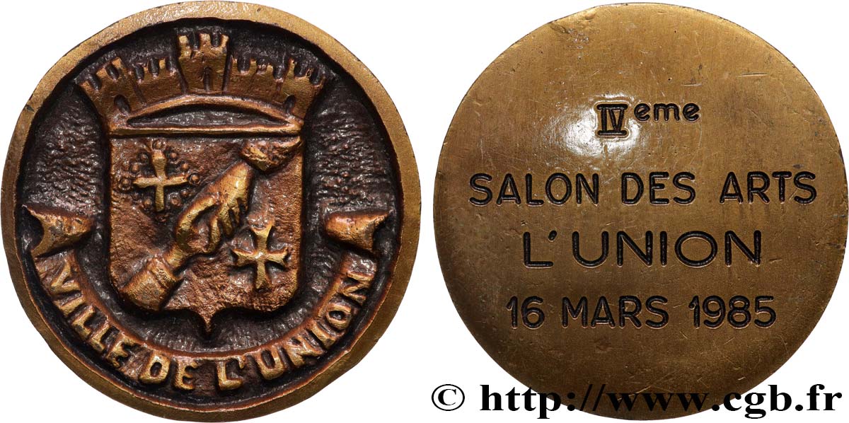 FUNFTE FRANZOSISCHE REPUBLIK Médaille, 4e Salon des Arts SS