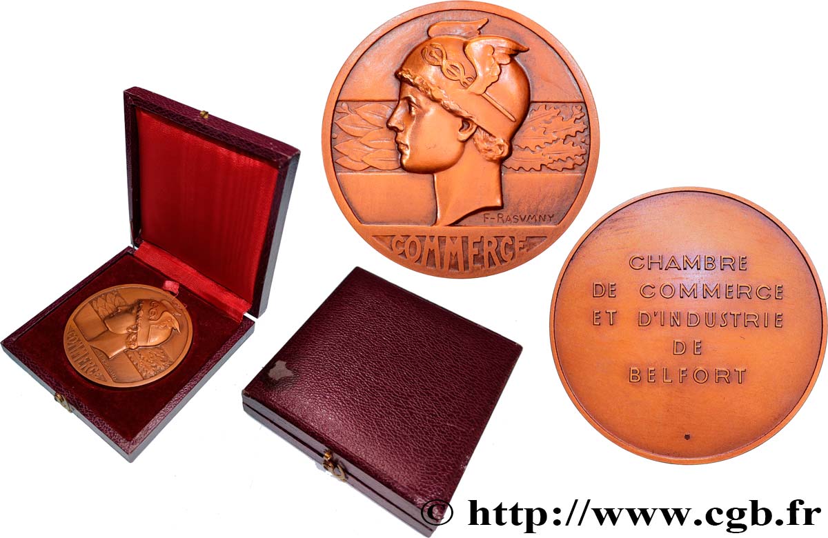 CHAMBRES DE COMMERCE Médaille, COMMERCE, Chambre de commerce et d’industrie de Belfort TTB+