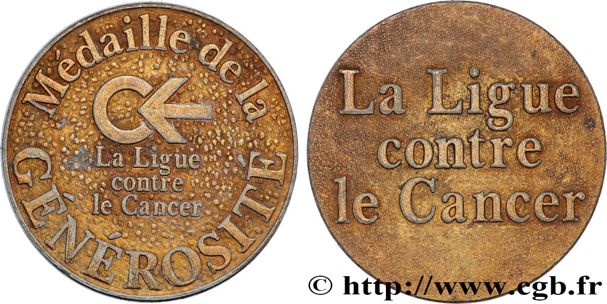 PRIX ET RÉCOMPENSES Médaille, Ligue contre le Cancer MBC